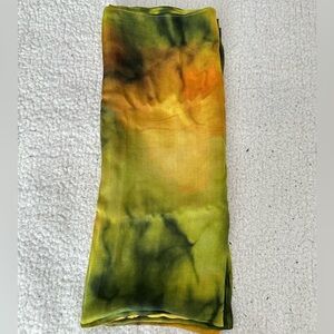 ALAURS Modal Print Hijab – Arctic Aura (Green/golden yellow/Brown)